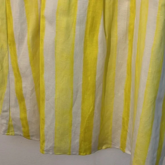 Tuckernuck | New Annie cabana stripe mini dress Women’s size L smocked Linen NWT - Picture 5 of 9